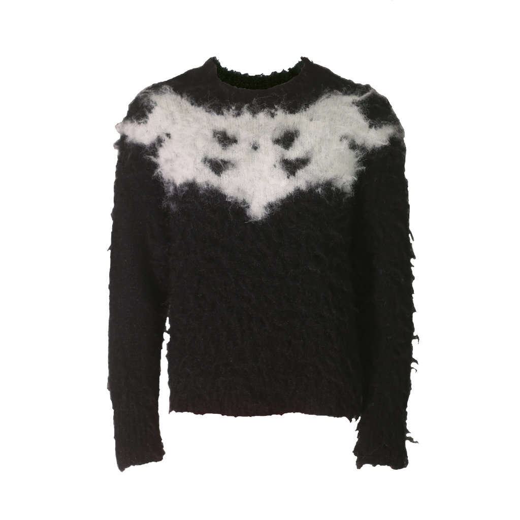 Black Inkblot Mohair Sweater